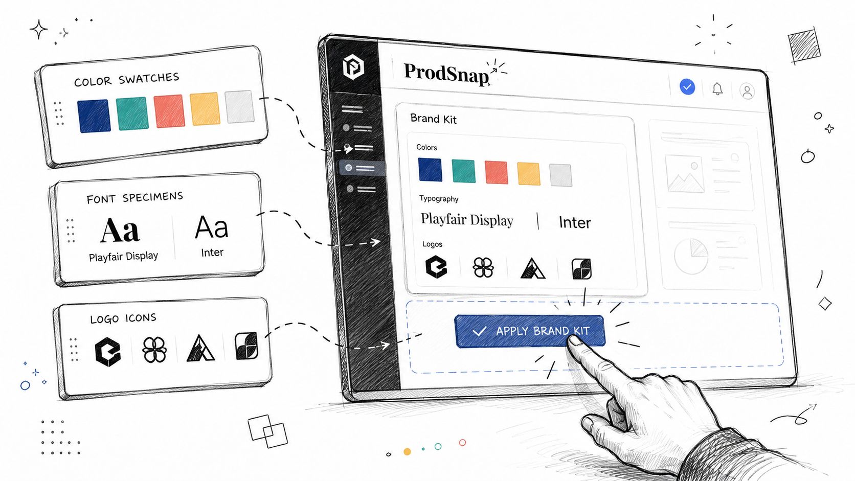 Screenshot from https://prodsnap.io/dashboard/brand-kit-setup